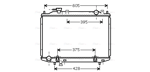 Radiator, engine cooling (MZ2203)