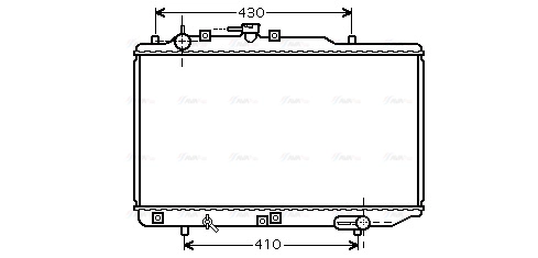 Radiator, engine cooling (MZ2221)