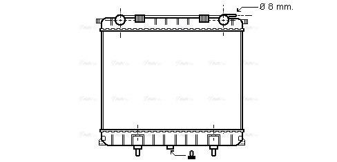 Radiator, engine cooling (AU2125)