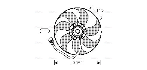 Fan, engine cooling (VN7521)