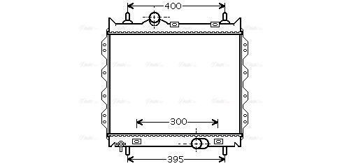 Radiator, engine cooling (CR2083)