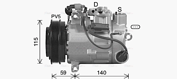 Compressor, air conditioning (MSAK759)