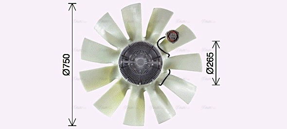 Clutch, radiator fan (VLF109)