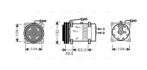 Compressor, air conditioning (REAK072)