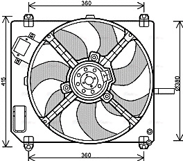 Fan, engine cooling (FT7551)