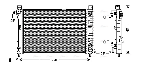 Radiator, engine cooling (MSA2286)