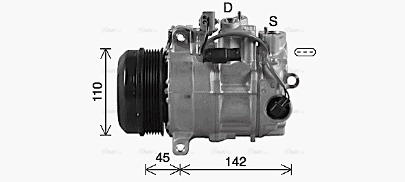Compressor, air conditioning (MSAK742)