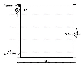 Radiator, engine cooling (BWA2436)