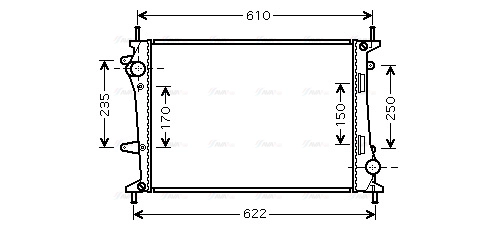 Radiator, engine cooling (FT2329)