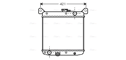 Radiator, engine cooling (FT2010)