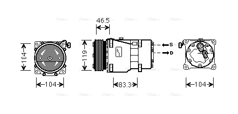 Compressor, air conditioning (CNAK201)