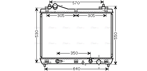 Radiator, engine cooling (SZ2102)