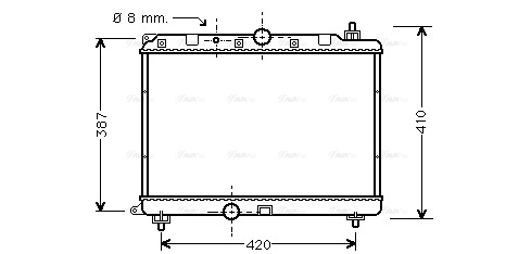 Radiator, engine cooling (AU2121)