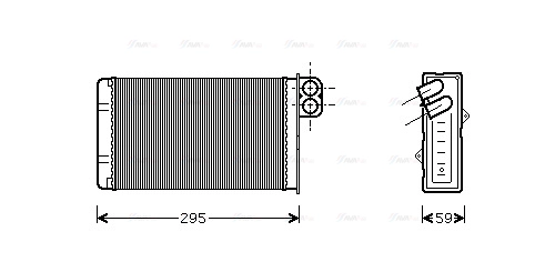 Heat Exchanger, interior heating (PEA6240)