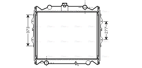Radiator, engine cooling (TO2310)