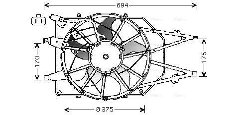 Fan, engine cooling (FD7532)