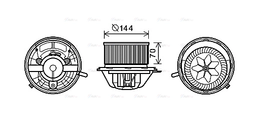 Interior Blower (MS8607)