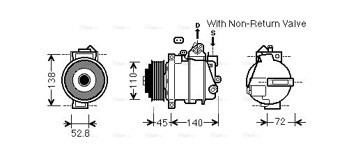 Compressor, air conditioning (MSK587)