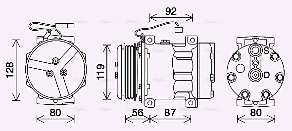 Compressor, air conditioning (MFK053)