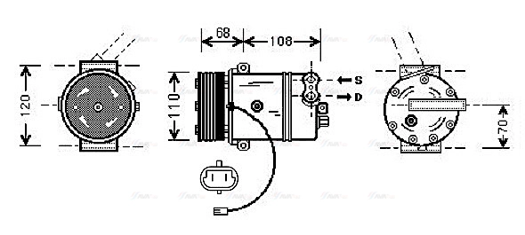 Compressor, air conditioning (OLK287)