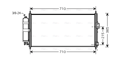 Condenser, air conditioning (DN5311D)