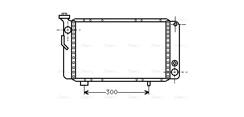 Radiator, engine cooling (RT2009)