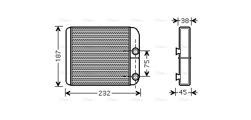 Heat Exchanger, interior heating (VO6129)