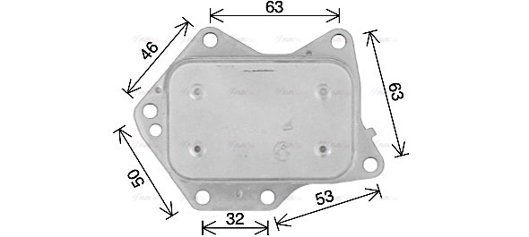 Oil Cooler, engine oil (MS3744)
