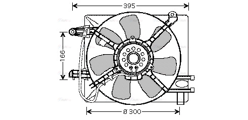 Fan, engine cooling (DW7505)