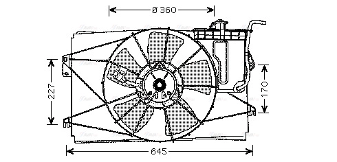 Fan, engine cooling (TO7524)