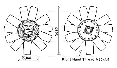 Fan, engine cooling (VNF365)