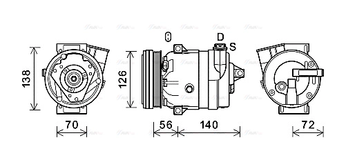 Compressor, air conditioning (CTK066)
