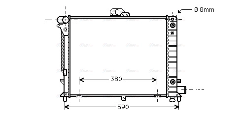 Radiator, engine cooling (SB2046)