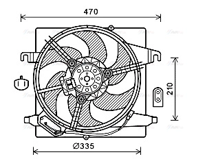 Fan, engine cooling (FD7567)