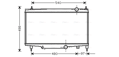 Radiator, engine cooling (PE2229)