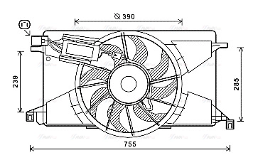 Fan, engine cooling (FD7608)