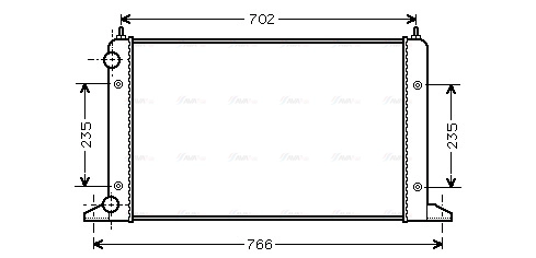 Radiator, engine cooling (VNA2133)