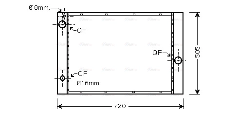 Radiator, engine cooling (BWA2285)