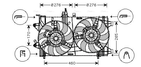 Fan, engine cooling (FT7538)