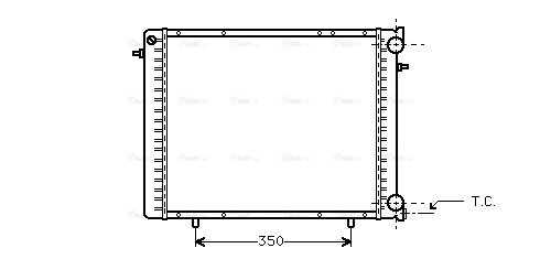 Radiator, engine cooling (RT2045)