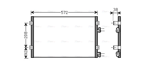 Condenser, air conditioning (CR5103)