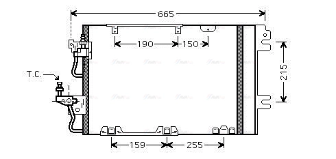 Condenser, air conditioning (OL5384D)