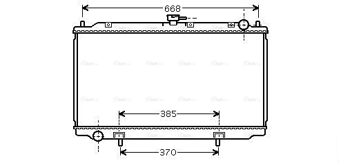 Radiator, engine cooling (DNA2216)