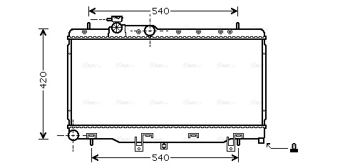 Radiator, engine cooling (SUA2052)