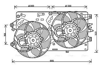 Fan, engine cooling (FT7578)