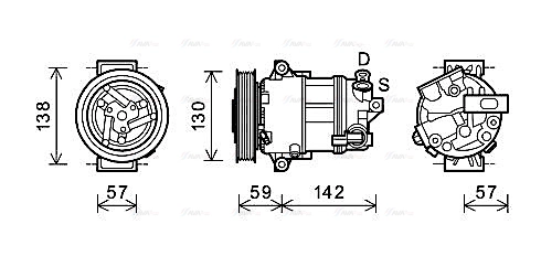 Compressor, air conditioning (ALAK126)
