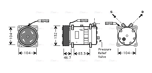 Compressor, air conditioning (MNK048)