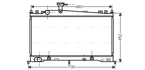 Radiator, engine cooling (MZ2161)