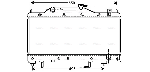 Radiator, engine cooling (TO2284)