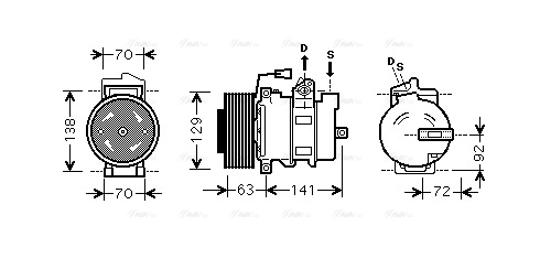 Compressor, air conditioning (MEAK239)